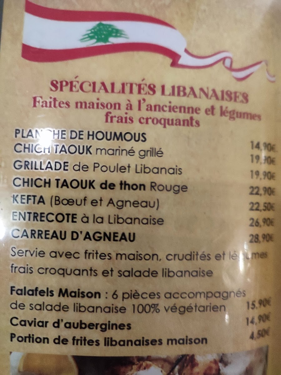 Menu Chez Tara - Le Bistrot Gourmand-2